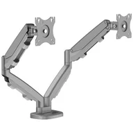 Akcesoria do monitorów - Fellowes Ramię na 2 monitory Eppa srebrne, 9683301 - miniaturka - grafika 1