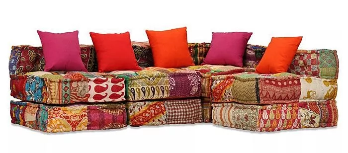 Modułowa sofa patchworkowa ELIOR Demri 6D, 56x132x200 cm