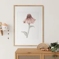 Wyposażenie pokoiku dziecięcego - Plakat dla dziewczynki kwiat boho II - miniaturka - grafika 1