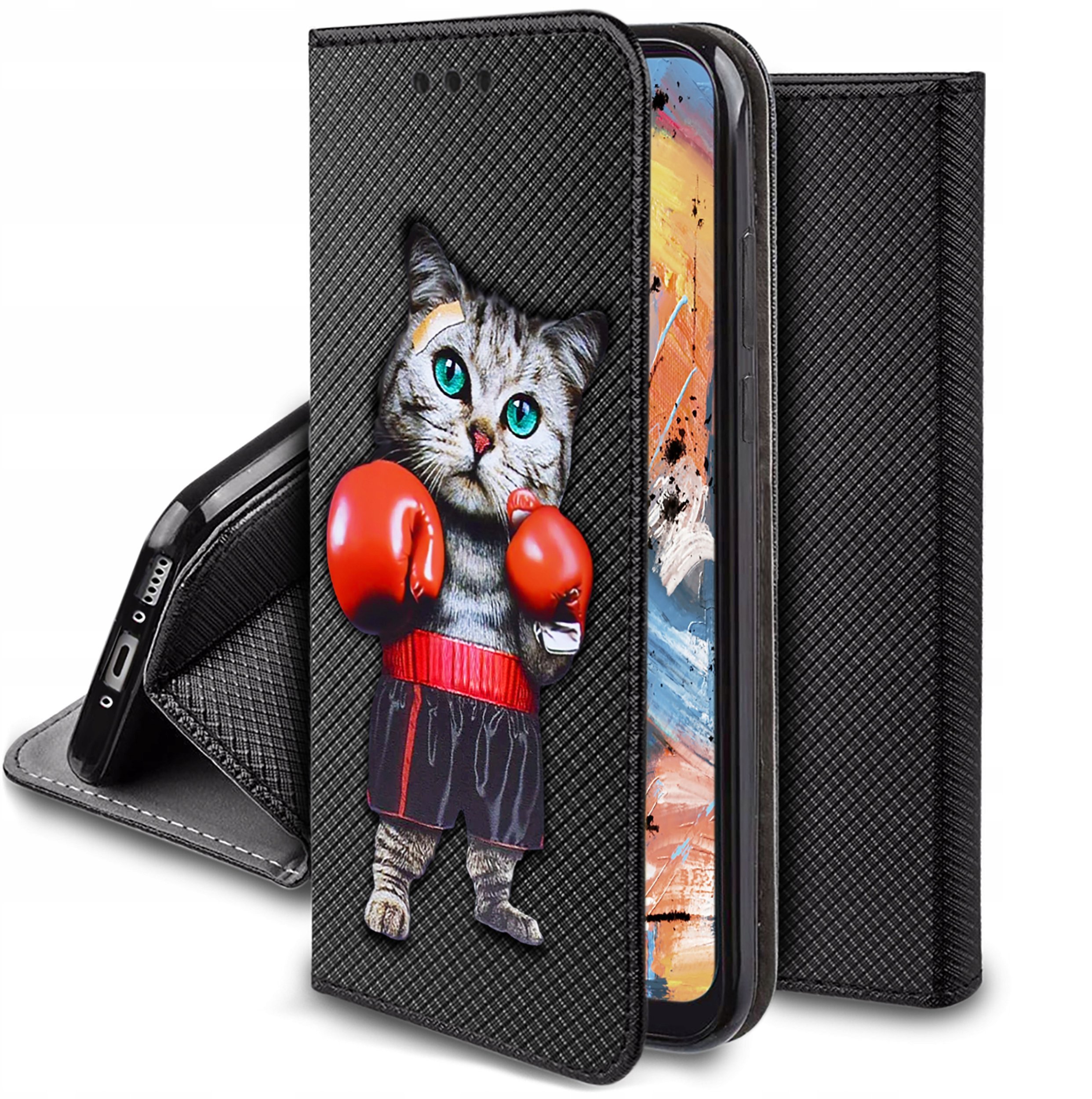 Etui do Samsung Galaxy A55 A55 5G MAGNET WZORY CASE PORTFEL + SZKŁO 9H