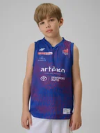 Koszulki dla chłopców - 4F Koszulka meczowa replika wyjazdowa z sezonu 2025/26 dziecięca 4F x KS Basket 25 Bydgoszcz - granatowa 98/104 - miniaturka - grafika 1
