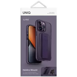 Etui na telefon UNIQ Heldro Mount do Apple iPhone 14 Pro 6,1" fioletowy/fig purple - Etui i futerały do telefonów - miniaturka - grafika 3