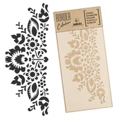 Szablony malarskie - Nakleo szablon malarski wielokrotny // ORNAMENT ŁOWICKI - FOLKLOR - BORDER - Rozmiar L (45x95 cm) SZA-BOR-028_L - miniaturka - grafika 1