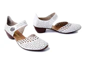 Czółenka - RIEKER 43753-80 white, czółenka damskie - Rieker - miniaturka - grafika 1