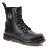 Botki damskie - Czarne Glany Lee Cooper Ocieplane Buty Damskie - miniaturka - grafika 1