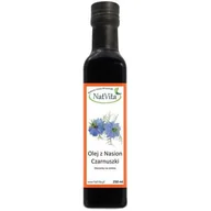 Olej spożywczy - NatVita Olej z nasion czarnuszki zimnotłoczony organiczny 250ml - miniaturka - grafika 1