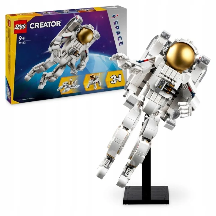 LEGO Creator 3 w 1 - Kosmonauta Kosmiczny Pies Statek LEGO PREZENT DLA DZIEWCZYNKI CHŁOPCA FANA KOSMOSU