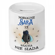 Skarbonki - Skarbonka Dla Sary Urodziny Idealny Prezent z Nadrukiem ze Zdjęciem - miniaturka - grafika 1