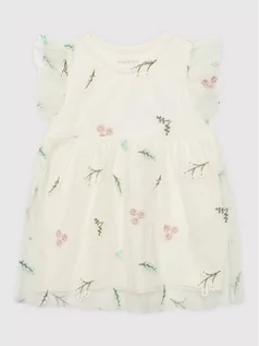 Sukienki i spódniczki dla dziewczynek - Name it Sukienka elegancka 13201191 Biały Regular Fit - grafika 1