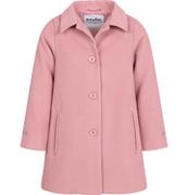 Kurtki i płaszcze dla dziewczynek - Elegancki płaszcz flauszowy dla dziewczynki, różowy, 3-8 lat - miniaturka - grafika 1