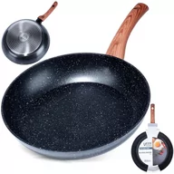 Patelnie - Patelnia granitowa BLACK&WOOD 28 cm - miniaturka - grafika 1
