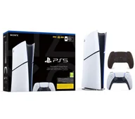 Konsole Playstation - Sony PlayStation 5 Digital Slim D Chassis PS5 1TB + Dodatkowy Pad Czarny - miniaturka - grafika 1