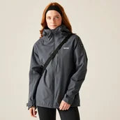 Kurtki i kamizelki sportowe damskie - Regatta Kurtka damska przeciwdeszczowa Birchdale III Szary, Rozmiar: 46 - miniaturka - grafika 1