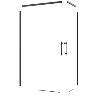 Sensea Profile kabiny prysznicowej czarne Remix 120x70x195 cm - Akcesoria do armatury i ceramiki Sensea Profile kabiny prysznicowej czarne Remix 120x70x195 cm - Akcesoria do armatury i ceramiki - miniaturka - grafika 1