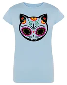 Koszulki i topy damskie - T-Shirt damski KOLOROWY nadruk KOT KOTEK r.XL - miniaturka - grafika 1