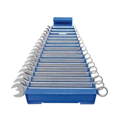 Akcesoria motocyklowe - Zestaw Kluczy Płasko-Oczkowych Unior na Metalowym Stojaku Typ Długi - miniaturka - grafika 1