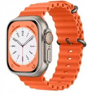 Akcesoria do smartwatchy - PASEK do Zegarka APPLE WATCH 3D FALE 38 /40 /41 POMARAŃCZ - miniaturka - grafika 1
