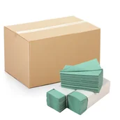 Ręczniki papierowe - Zefir Ręcznik Papierowy Zz Zielony 4000 Sztuk - miniaturka - grafika 1