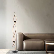 Lampy stojące - Paul Neuhaus Lampa stojąca LED Polina, złoty, metal, ściemniany - miniaturka - grafika 1