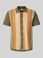 Koszule męskie - Koszula casualowa o kroju regular fit z kołnierzykiem polo model ‘ALBUS’ - miniaturka - grafika 1
