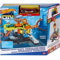 Mattel Hot Wheels City mały zestaw z autkiem HDR27 - - Samochody i pojazdy dla dzieci - miniaturka - grafika 2