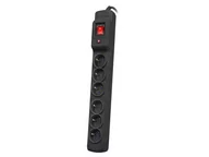 Listwy zasilające - Armac Listwa przeciwprzepięciowa Multi M6 10m czarna 6 gniazd (M6/100/CZ) - miniaturka - grafika 1