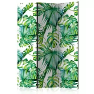 Parawany - Parawan 3-częściowy - Liście dżungli [Room Dividers] (rozmiar 135x172) - miniaturka - grafika 1