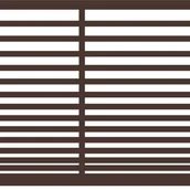 Ogrodzenia - Polbram Brama przesuwna bez przeciwwagi Bali II 4x1,5 m lewa brązowa - miniaturka - grafika 1