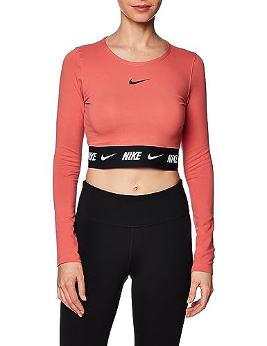 Nike NSW Crop Tape Ls Top Adobe/Black XL