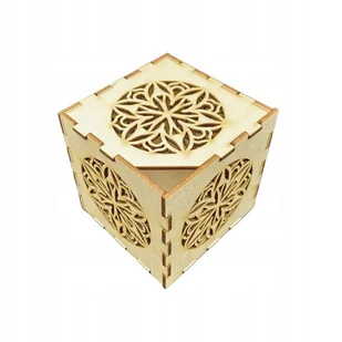 Drewniane pudełko ażurowe szkatułka ze sklejki zamykane decoupage 10x10 - Pudełka i szkatułki Drewniane pudełko ażurowe szkatułka ze sklejki zamykane decoupage 10x10 - Pudełka i szkatułki - miniaturka - grafika 1