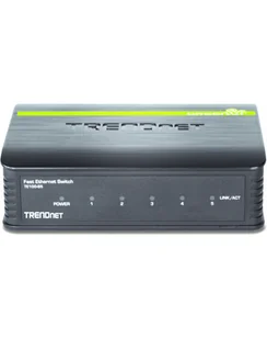TRENDnet 5-Port 10/100Mbps Switch null - Switche - miniaturka - grafika 1