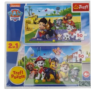 Trefl Puzzle 2x 50 2w1 Psi Patrol 4+ - Puzzle - miniaturka - grafika 1