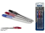 Długopisy - Milan P1 – blister z 3 długopisami, wielokolorowy - miniaturka - grafika 1