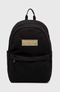 Superdry plecak damski kolor czarny duży gładki - Plecaki - miniaturka - grafika 1