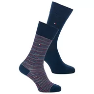Skarpetki męskie - Tommy Hilfiger Spacedye Rib Sock Classic skarpety męskie, Tommy Original, 39-42 EU - miniaturka - grafika 1