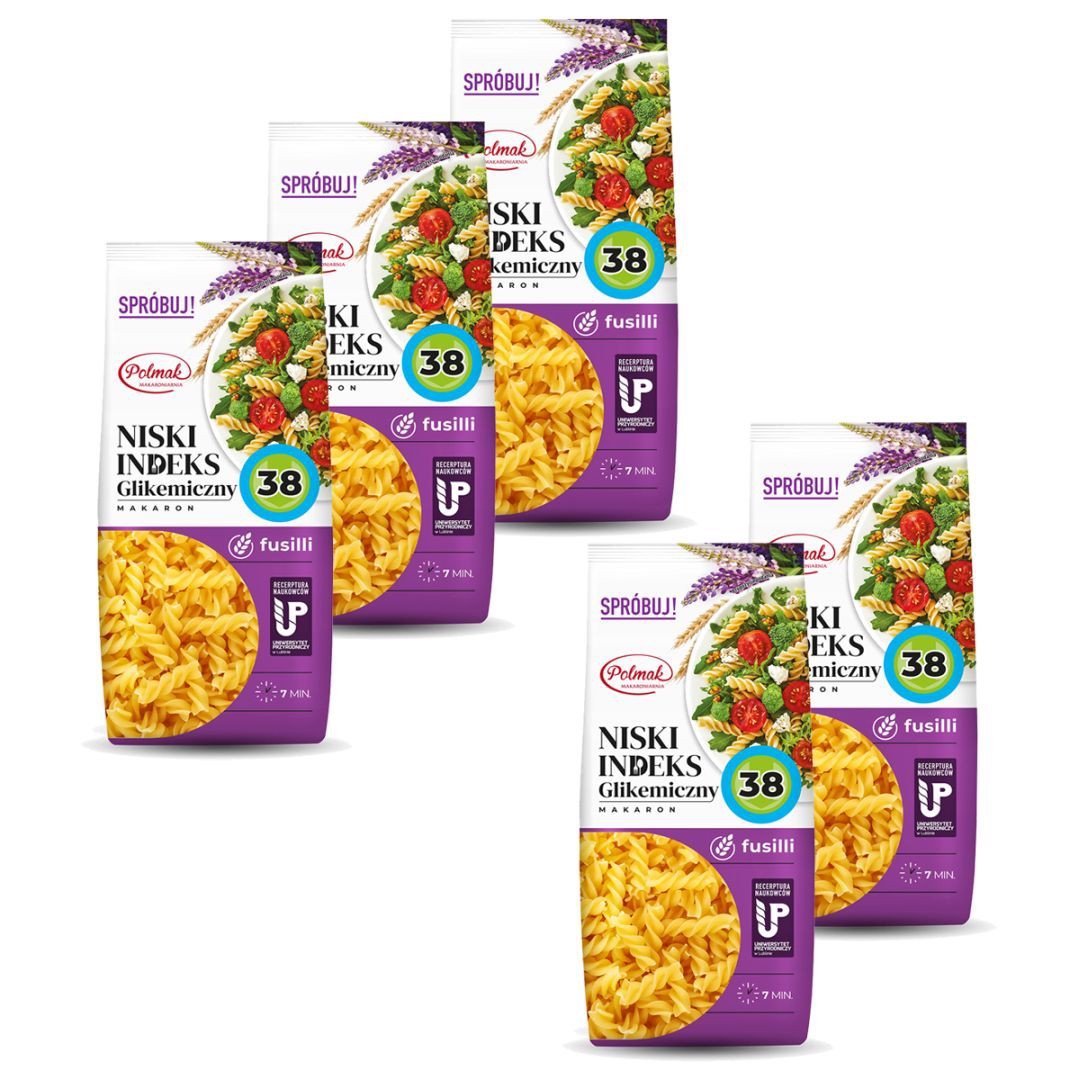 Polmak Makaron świderki 250 g x 5 sztuk
