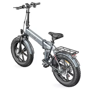 Składany rower elektryczny Engwe EP-2 Pro 20-calowe grube opony, silnik 250W, bateria 13Ah, maks. prędkość 35km/h - szary - Rowery elektryczne - miniaturka - grafika 3