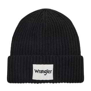 Czapki damskie - Czapka Wrangler - Rib Beanie W0W2UH100 Black - grafika 1