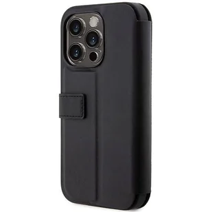 Etui BMW BMBKP14X22RDPK iPhone 14 Pro Max 6,7" czarny/black bookcase Leather Textured&Stripe - Etui i futerały do telefonów - miniaturka - grafika 4