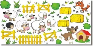 Naklejki na ścianę dla dzieci Wesoła Farma 3, 200x100 cm - Naklejki na ścianę - miniaturka - grafika 1