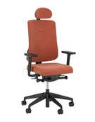 Fotele i krzesła biurowe - Krzesło biurowe z zagłówkiem Utila UPH HRUA Black - miniaturka - grafika 1