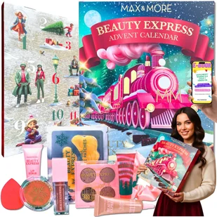 Luksusowy Kalendarz Adwentowy Kosmetyki Do Pielęgnacji Ciała Twarzy Max & More PREZENT DLA KOBIETY ŻONY MAMY + EBOOK - Ozdoby bożonarodzeniowe - miniaturka - grafika 1