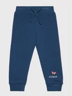 Spodnie i spodenki dla dziewczynek - Guess Spodnie dresowe K2BQ13 KAD70 Granatowy Regular Fit - miniaturka - grafika 1