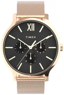 Zegarki damskie - Zegarek Timex TW2W19900 Transcend 38mm Stainless Steel Mesh - - miniaturka - grafika 1