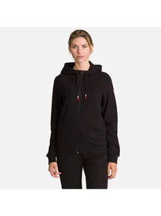 Bluza Rossignol W Logo Sweat Fz Hood Fl czarny XS - Bluzy damskie - miniaturka - grafika 1