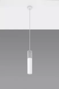 Sollux Lighting Lampa wisząca BORGIO 1 biały - Lampy sufitowe - miniaturka - grafika 1