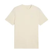 Koszulki męskie - Koszulka męska Puma 68472699 ESS ELEVATED Beżowa - miniaturka - grafika 1