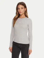 Bluzki damskie - Guess Jeans Bluzka W5BP01 KA0H1 Szary Slim Fit - miniaturka - grafika 1