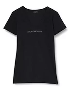 Koszulki i topy damskie - Emporio Armani Iconic Cotton T-Shirt damski, czarny, L - miniaturka - grafika 1
