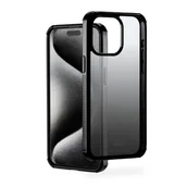 Etui i futerały do telefonów - Hama Etui na telefon komórkowy Extreme Protect do Apple iPhone 15 Pro Max (licencja Bumper D3O, odporna na uderzenia, upadki i pęknięcia, etui do ładowania indukcyjnego, gradientu kolorów), czarne - miniaturka - grafika 1